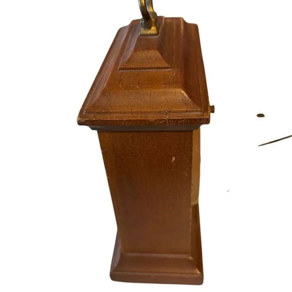 Seth Thomas Buckingham 2E Model SS10-AD Solid Mahogany Mantle Clock *Works*